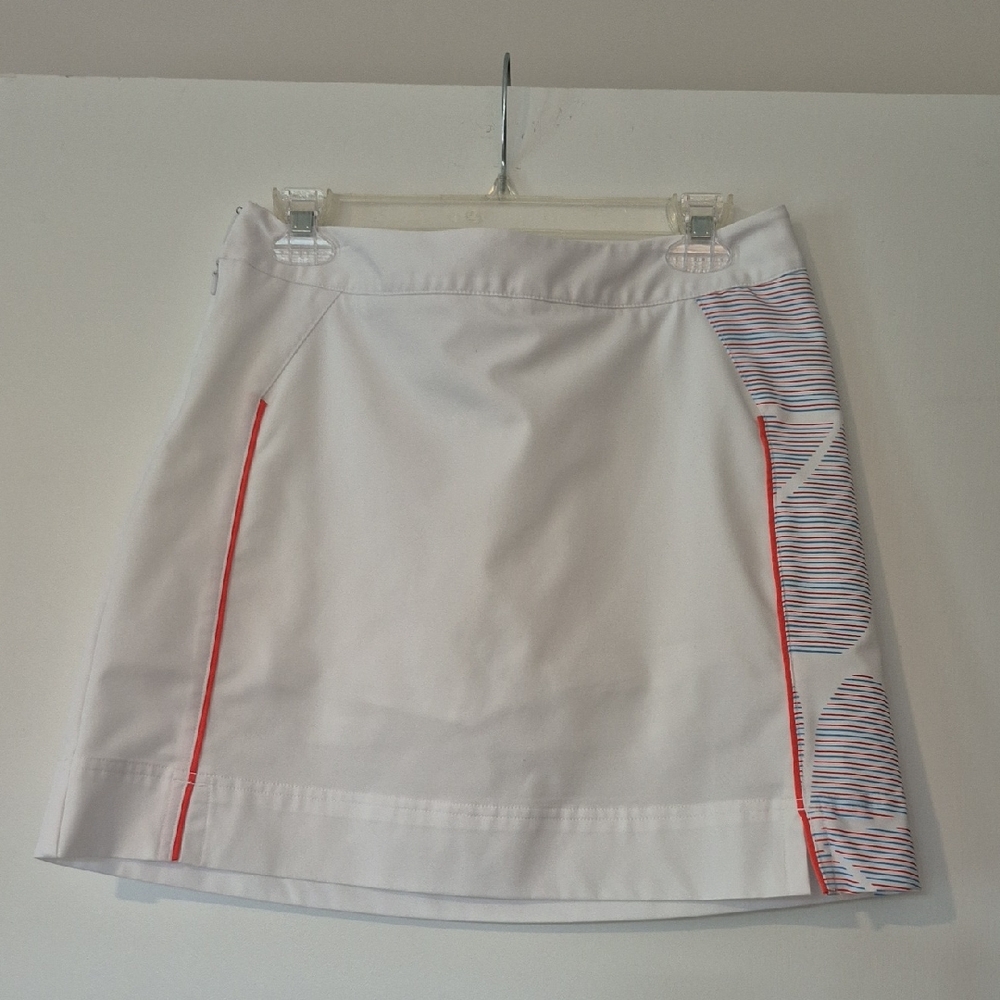 Adidas White Skirt with Red and Blue Accents